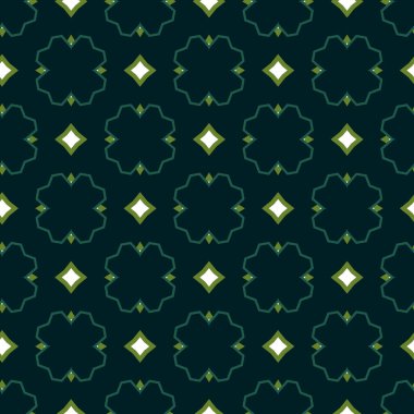 geometrik süsleme biçiminde kusursuz vektör deseni