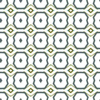 geometrik süsleme biçiminde kusursuz vektör deseni