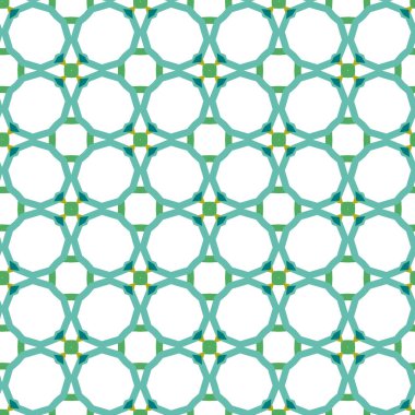 geometrik süsleme biçiminde kusursuz vektör deseni