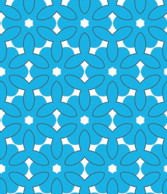 geometrik süsleme biçiminde kusursuz vektör deseni