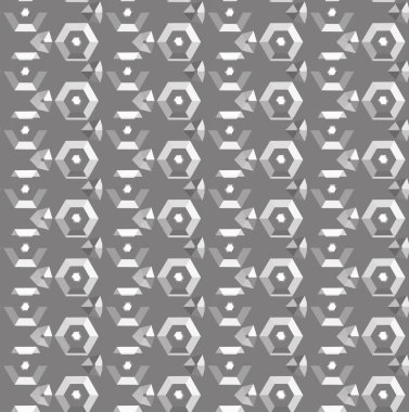 geometrik süsleme biçiminde kusursuz vektör deseni