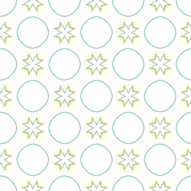 Modern geometrik vektör tasarımı, kusursuz desen çizimi