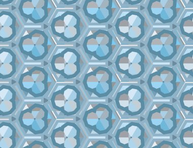 geometrik süsleme biçiminde kusursuz vektör deseni