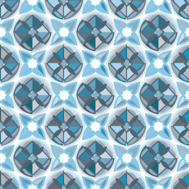 Modern geometrik vektör tasarımı, kusursuz desen çizimi