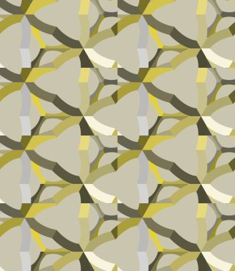 Modern geometrik vektör tasarımı, kusursuz desen çizimi