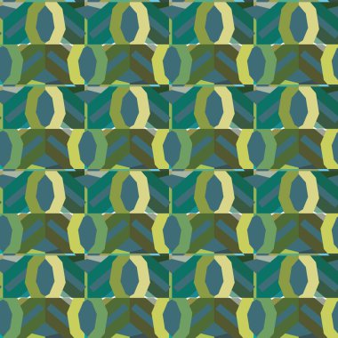 Modern geometrik vektör tasarımı, kusursuz desen çizimi