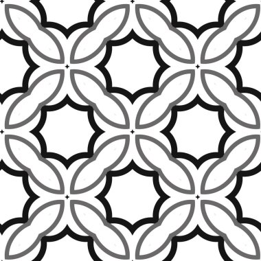geometrik süsleme biçiminde kusursuz vektör deseni