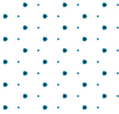 geometrik süsleme biçiminde kusursuz vektör deseni