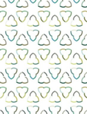 geometrik süsleme biçiminde kusursuz vektör deseni