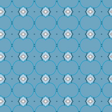 geometrik süsleme biçiminde kusursuz vektör deseni