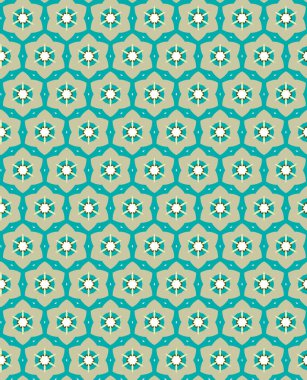 geometrik süsleme biçiminde kusursuz vektör deseni