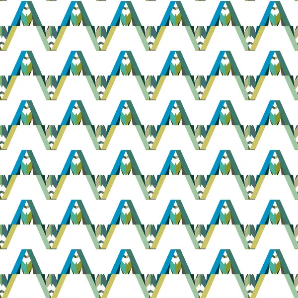 Geometrik süsleme biçiminde kusursuz vektör deseni — Stok Vektör