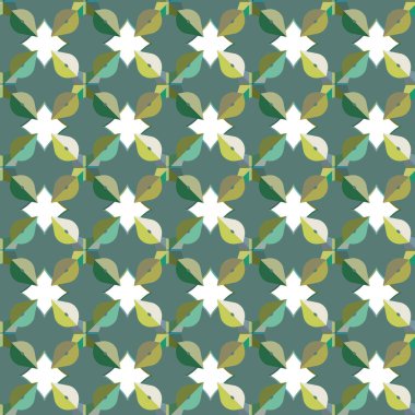 geometrik süsleme biçiminde kusursuz vektör deseni