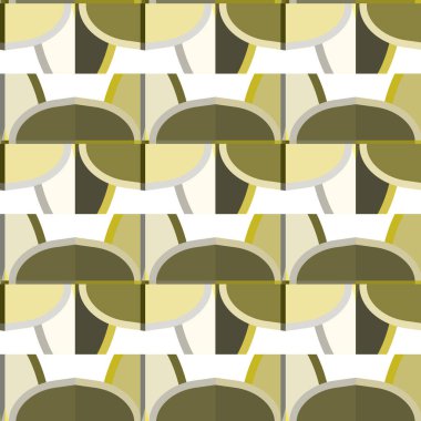 geometrik süsleme biçiminde kusursuz vektör deseni