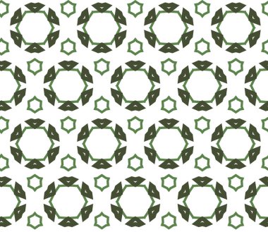 geometrik süsleme biçiminde kusursuz vektör deseni