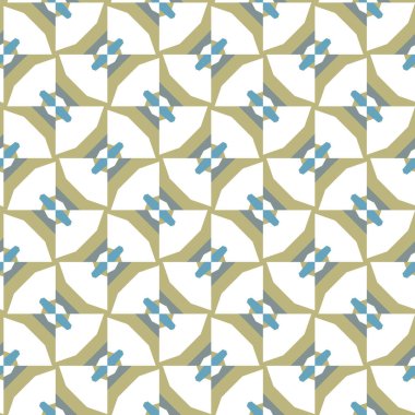 Modern geometrik vektör tasarımı, kusursuz desen çizimi