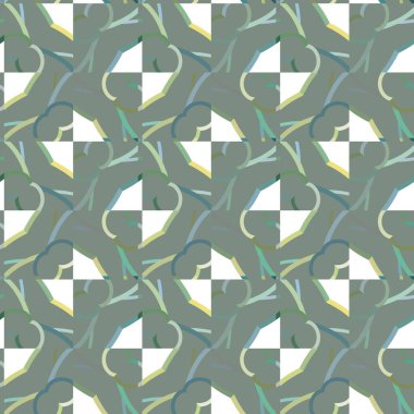 Modern geometrik vektör tasarımı, kusursuz desen çizimi