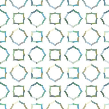geometrik süsleme biçiminde kusursuz vektör deseni