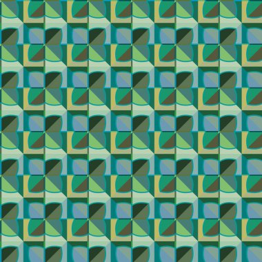 Modern geometrik vektör tasarımı, kusursuz desen çizimi