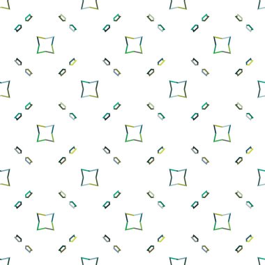geometrik süsleme biçiminde kusursuz vektör deseni