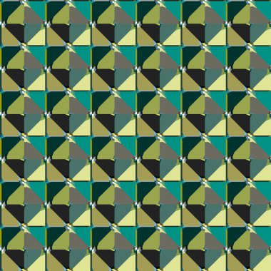 geometrik süsleme biçiminde kusursuz vektör deseni