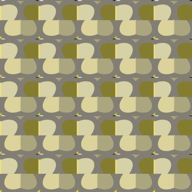 geometrik süsleme biçiminde kusursuz vektör deseni