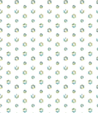 geometrik süsleme biçiminde kusursuz vektör deseni