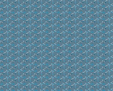 geometrik süsleme biçiminde kusursuz vektör deseni