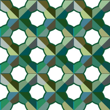 Modern geometrik vektör tasarımı, kusursuz desen çizimi