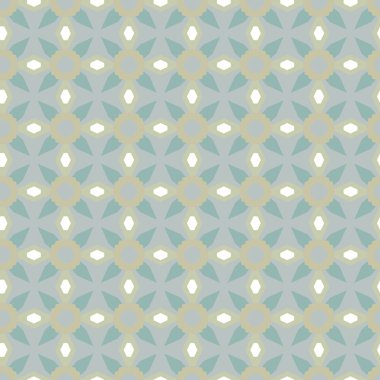 Geometrik şekilli kusursuz desen vektör çizimi