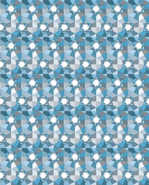 geometrik süsleme biçiminde kusursuz vektör deseni