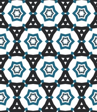 geometrik süsleme biçiminde kusursuz vektör deseni