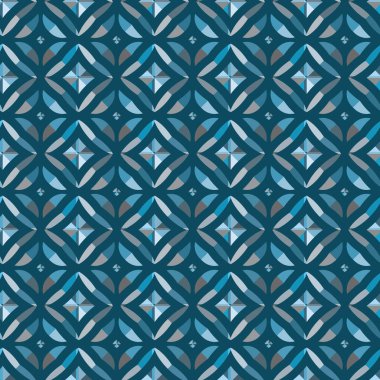 geometrik süsleme biçiminde kusursuz vektör deseni