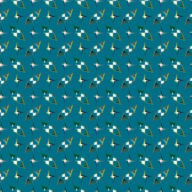 Modern geometrik vektör tasarımı, kusursuz desen çizimi