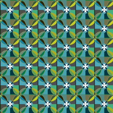 Modern geometrik vektör tasarımı, kusursuz desen çizimi