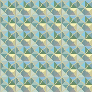 Modern geometrik vektör tasarımı, kusursuz desen çizimi