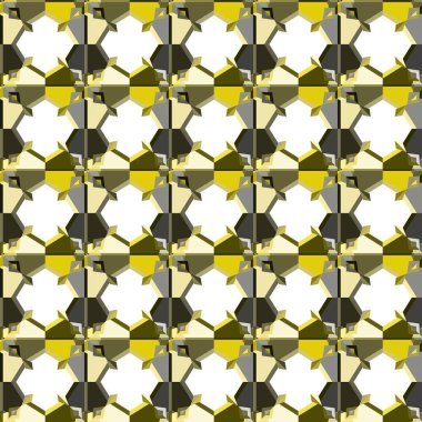 Modern geometrik vektör tasarımı, kusursuz desen çizimi