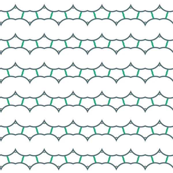 Nahtloses Vektormuster im geometrischen ornamentalen Stil — Stockvektor