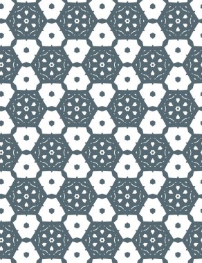geometrik süsleme biçiminde kusursuz vektör deseni