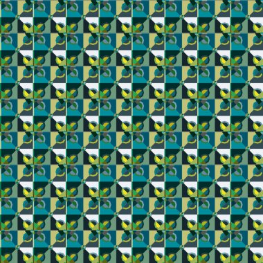 soyut kaleydoskop kumaş dikişsiz arkaplan, vektör illüstrasyonu 