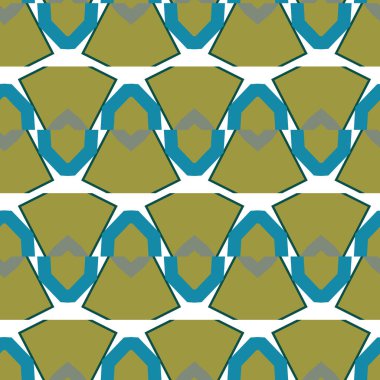 Modern geometrik vektör tasarımı, kusursuz desen çizimi