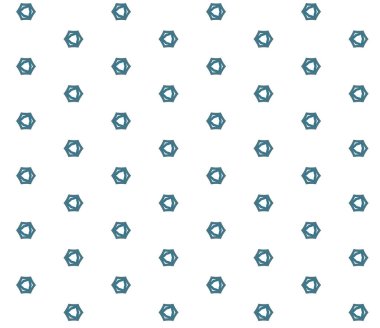 geometrik süsleme biçiminde kusursuz vektör deseni