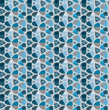 Modern geometrik vektör tasarımı, kusursuz desen çizimi