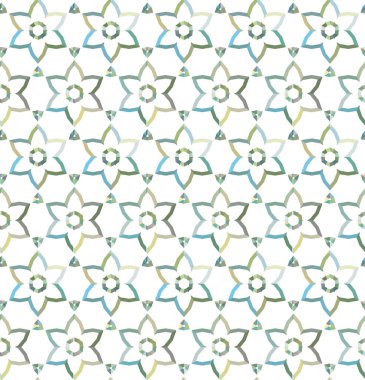 geometrik süsleme biçiminde kusursuz vektör deseni
