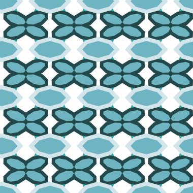 geometrik süsleme biçiminde kusursuz vektör deseni
