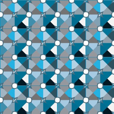 Modern geometrik vektör tasarımı, kusursuz desen çizimi