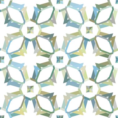 Modern geometrik vektör tasarımı, kusursuz desen çizimi