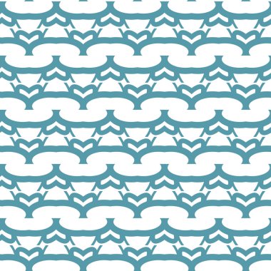 geometrik süsleme biçiminde kusursuz vektör deseni