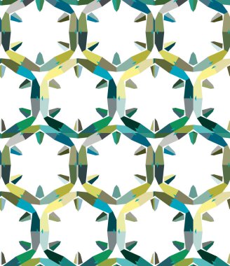 geometrik süsleme biçiminde kusursuz vektör deseni