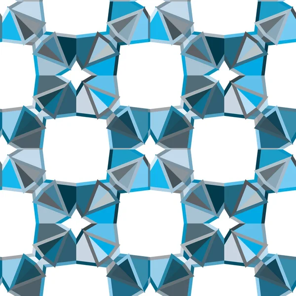 Naadloos Geometrisch Ornamentspatroon Abstracte Illustratie Achtergrond — Stockvector